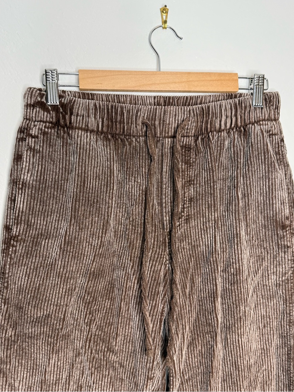 American Eagle Stretch Corduroy Low-Rise Baggy Wide-Leg Pants chocolate brown - Picture 3 of 11
